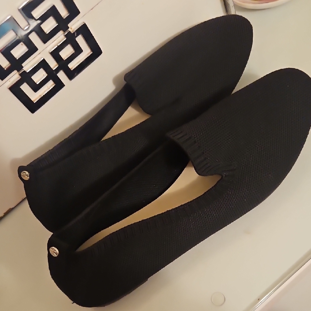 Black Women Flats Cloth